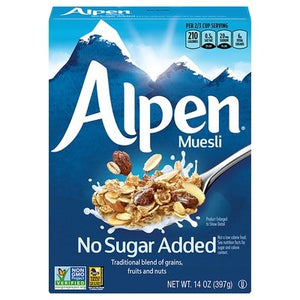 Alpen Muesli No Sugar Added 12/14 OZ [UNFI #701169] [ebt]