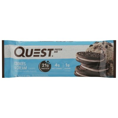 Quest Protein Bar Cookies & Cream 12/2.12 OZ [UNFI-CARLISLE #1696178] [ebt]