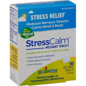 Boiron StressCalm Unflavored Meltaway Tablets 1/60 TAB [UNFI-CARLISLE #2708923]
