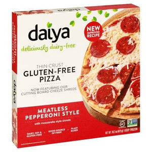 Daiya Pizza Gluten-Free Thin Crust Meatless Pepperoni Style 8/16.7 OZ [UNFI #1882265] [ebt]