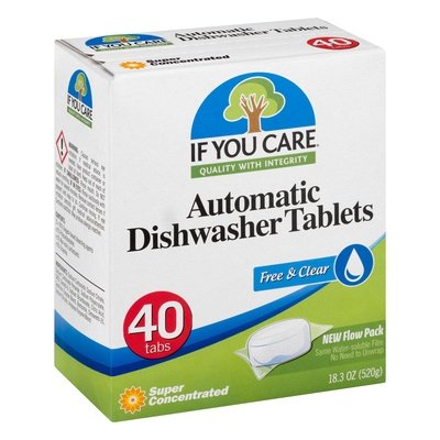 If You Care Automatic Dishwasher Tablets Super Concentrated Free & Clear 8/40 CT [UNFI #1223585]