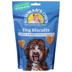Newmans Own Dog Biscuits Turkey & Sweet Potato 6/10 OZ [UNFI #0562546]