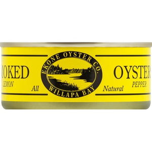 Ekone Oysters Lemon Pepper Smoked 6/3 OZ [UNFI-CARLISLE #03111341] [ebt]