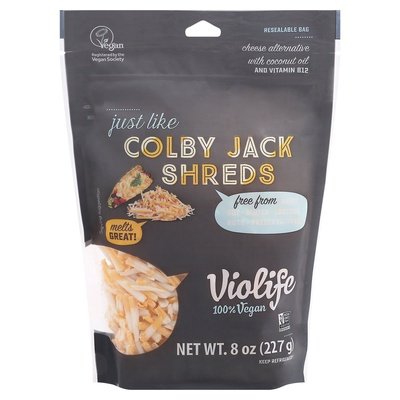 Violife Cheese Alternative Just Like Colby Jack Shreds 8/8 OZ [UNFI #2555522] [ebt]