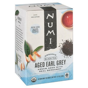Numi Tea Black Tea Aged Earl Grey Bags 6/18 BAG [UNFI #180331] [ebt]