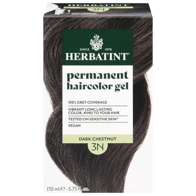 Herbatint Haircolor Gel Permanent Dark Chestnut 3N 1/5.75 OZ [UNFI-CARLISLE #3115482]