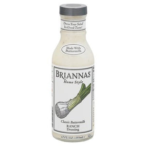 Briannas Dressing Classic Buttermilk Home Style Ranch 6/12 OZ [UNFI #0398461] [ebt]