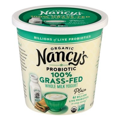 Nancys Springfield Creamery Yogurt Organic Plain Whole Milk 100% Grass-Fed 6/24 OZ [UNFI #2283570] [ebt]