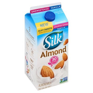 Silk Almond Milk Unsweetened Vanilla 6/64 OZ [UNFI #1140573] [ebt]