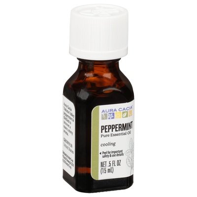 Aura Cacia Pure Essential Oil Peppermint Cooling 1/.5 OZ [UNFI-CARLISLE #445544]