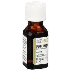 Aura Cacia Pure Essential Oil Peppermint Cooling 1/.5 OZ [UNFI-CARLISLE #445544]