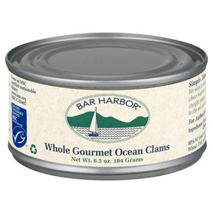 Bar Harbor Ocean Clams Gourmet Whole 12/6.5 OZ [UNFI #2595858] [ebt]