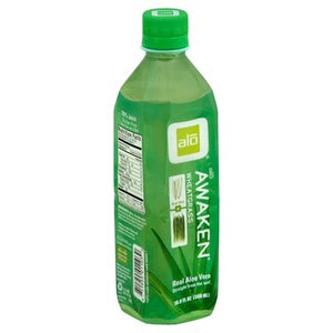 Alo Drink Awaken Aloe Vera + Wheatgrass 12/16.9 OZ [UNFI #567909] [ebt]