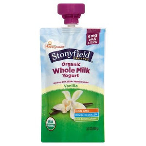 Stonyfield Organic Yogurt Whole Milk Organic Vanilla 8/3.5 OZ [UNFI #2029742] [ebt]