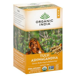 Organic India Tulsi Ashwagandha Infusion Bags 6/18 CT [UNFI #2364057] [ebt]