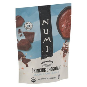 Numi Drinking Chocolate Organic 65% Dark Dash Of Salt 6/6.3 OZ [UNFI #2568566] [ebt]