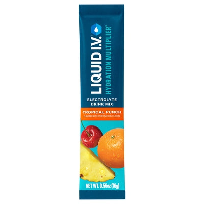 Liquid I V Electrolyte Drink Mix Tropical Punch 8/.56 OZ [UNFI-CARLISLE #03125523] [ebt]