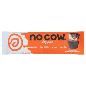 No Cow Protein Bar Chocolate Peanut Butter Cup Dipped 12/2.12 OZ [UNFI-CARLISLE #2798734] [ebt]