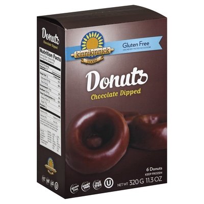 Kinnikinnick Foods Donuts Gluten Free Chocolate Dipped 8/11.3 OZ [UNFI #404863] [ebt]