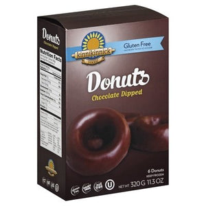 Kinnikinnick Foods Donuts Gluten Free Chocolate Dipped 8/11.3 OZ [UNFI #404863] [ebt]