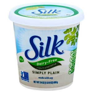 Silk Yogurt Alternative Dairy-Free Simply Plain 6/24 OZ [UNFI #1779628] [ebt]