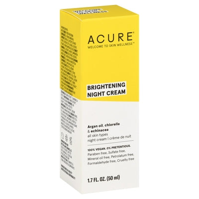 Acure Night Cream Brightening 1/1.7 OZ [UNFI-CARLISLE #1848886]
