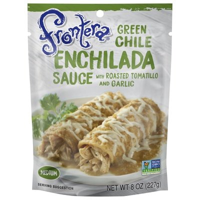 Frontera Enchilada Sauce Green Chile Medium 6/8 OZ [UNFI #504555] [ebt]
