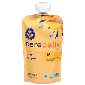 Cerebelly Baby Puree Organic Carrot Pumpkin 6/4 OZ [UNFI-CARLISLE #2529311] [ebt]