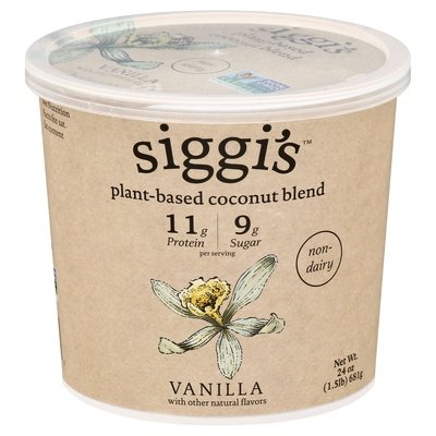 Siggis Coconut Blend Plant-Based Non-Dairy Vanilla 6/24 OZ [UNFI #2706034] [ebt]