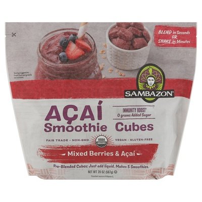 Sambazon Smoothie Cubes Mixed Berries & Acai 6/20 OZ [UNFI #2906774] [ebt]