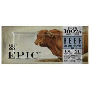Epic Beef Bar Sea Salt + Pepper 12/1.3 OZ [UNFI-CARLISLE #2561488] [ebt]