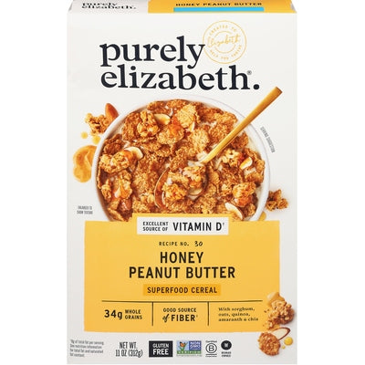 Purely Elizabeth Superfood Cereal Honey Peanut Butter 10/11 OZ [UNFI #03150117] [ebt]
