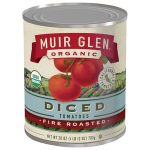 Muir Glen Tomatoes Diced Fire Roasted 12/28 OZ [UNFI #106294] [ebt]