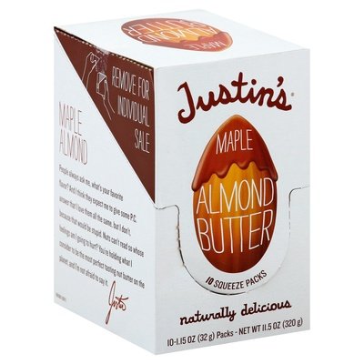Justins Almond Butter Maple 10/1.15 OZ [UNFI-CARLISLE #2094266] [ebt]