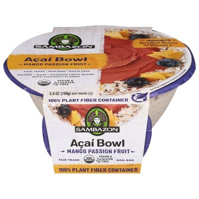 Sambazon Acai Bowl Mango Passion Fruit 8/5.9 OZ [UNFI #2830453] [ebt]