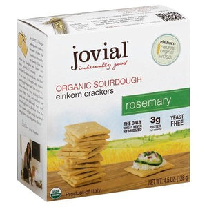 Jovial Crackers Einkorn Organic Sourdough Rosemary 10/4.5 OZ [UNFI #1705508] [ebt]