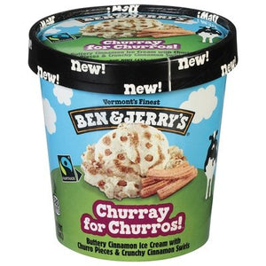 Ben & Jerrys Ice Cream Churray For Churros 8/1 PINT [UNFI #2919249] [ebt]