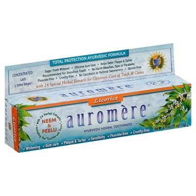 Auromere Toothpaste Ayurvedic Herbal Licorice 4.16 OZ [UNFI-CARLISLE #1459254]