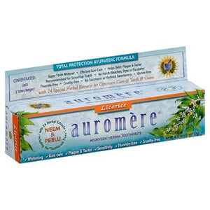 Auromere Toothpaste Ayurvedic Herbal Licorice 4.16 OZ [UNFI-CARLISLE #1459254]