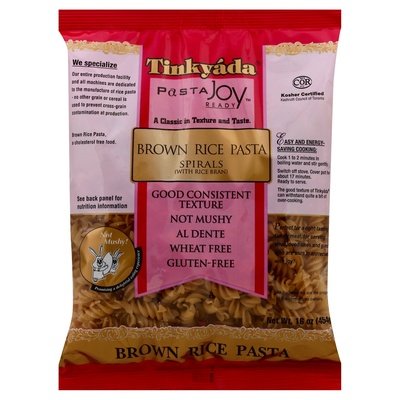 Tinkyada Brown Rice Pasta Spirals 12/16 OZ [UNFI #640086] [ebt]
