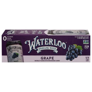 Waterloo Sparkling Water Grape 2/12/12 OZ [UNFI #2360030] [ebt]