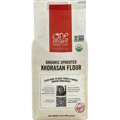 One Degree Organic Foods Khorasan Flour Organic Sprouted 6/32 OZ [UNFI #01644657] [ebt]