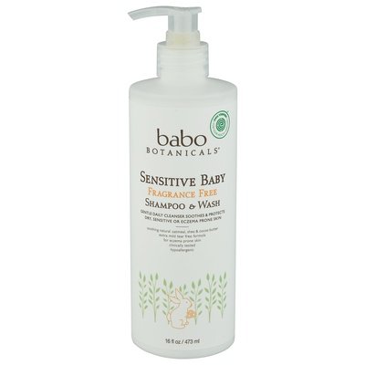 Babo Botanicals Shampoo & Wash Fragrance Free Sensitive Baby 1/16 OZ [UNFI-CARLISLE #2148807]