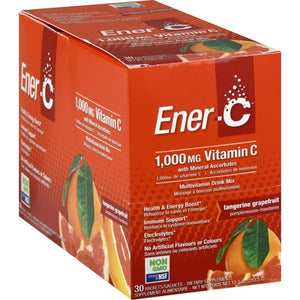 Ener-C Vitamin C 1000 mg Packets Tangerine Grapefruit 1/30 PKT [UNFI-CARLISLE #1275239]