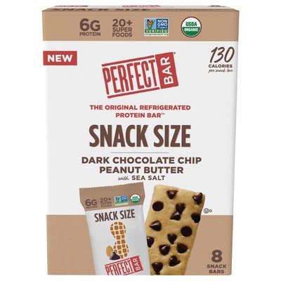 Perfect Bar Protein Bar Dark Chocolate Chip Peanut Butter with Sea Salt Snack Size 6/7 OZ [UNFI #2739894] [ebt]