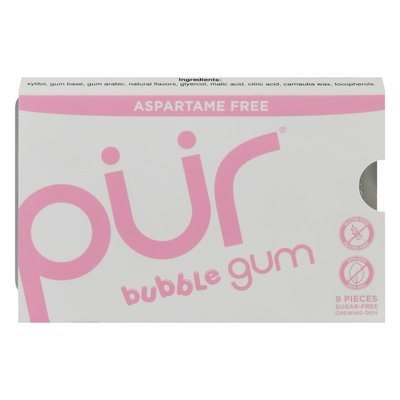 Pur Gum Chewing Gum Aspartame Free Bubble Gum 12/9 CT [UNFI-CARLISLE #2020139] [ebt]