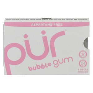 Pur Gum Chewing Gum Aspartame Free Bubble Gum 12/9 CT [UNFI-CARLISLE #2020139] [ebt]
