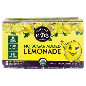 Uncle Matts Organic Lemonade No Sugar Added 4/8/6.75FZ [UNFI #2854461] [ebt]
