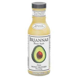 Briannas Dressing Dijon Honey Mustard Home Style 6/12 OZ [UNFI #0411579] [ebt]
