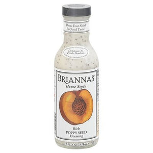 Briannas Dressing Poppy Seed Rich Home Style 6/12 OZ [UNFI #0411405] [ebt]